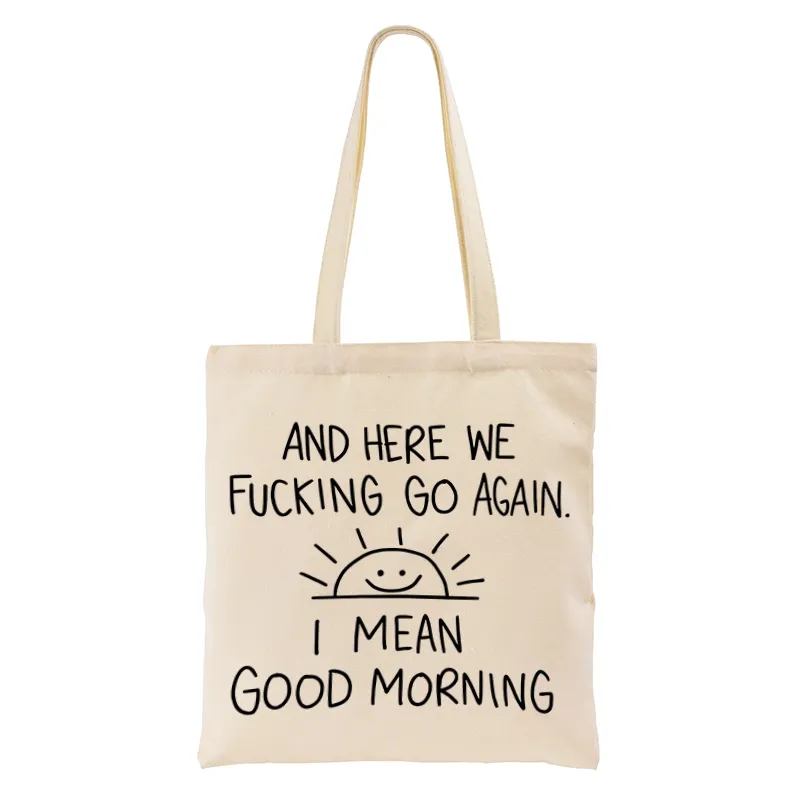 Tokyo-Tiger Different Meanings Of "Good Morning" Tote Bag