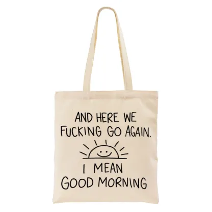 Tokyo-Tiger Different Meanings Of "Good Morning" Tote Bag