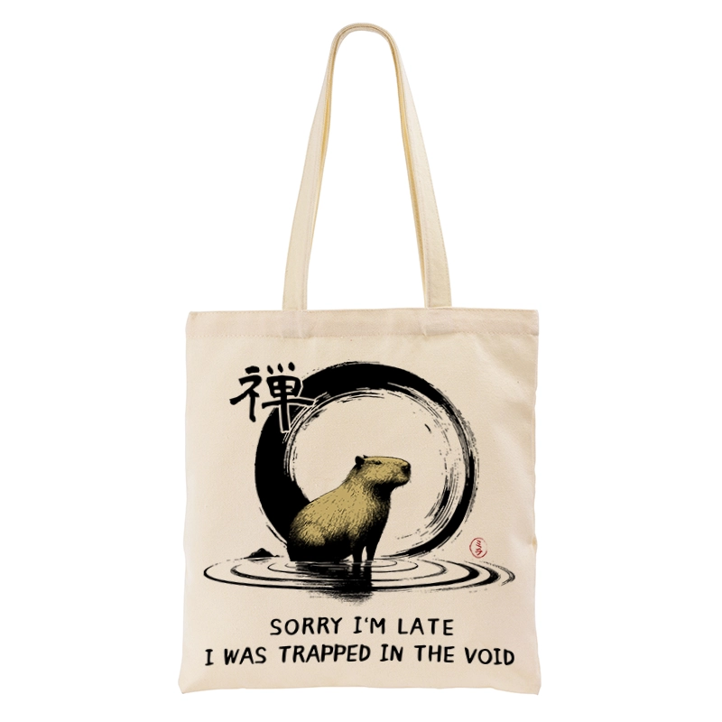 Tokyo-Tiger Zen Capybara Was Trapped In The Void Tote Bag
