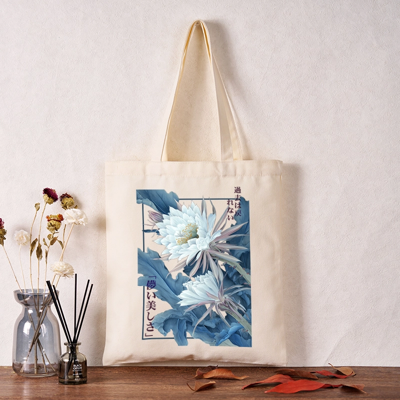 Tokyo-Tiger Vintage Epiphyllum-Short-lived beauty Poster Tote Bag