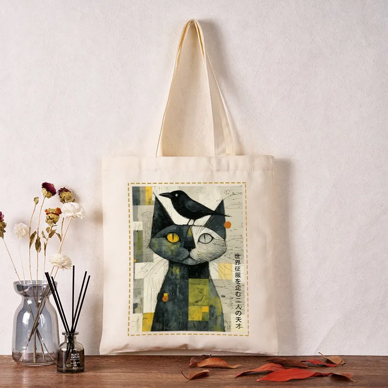 Tokyo-Tiger The Cat And The Crow Are Planning To Rule The World Tote Bag