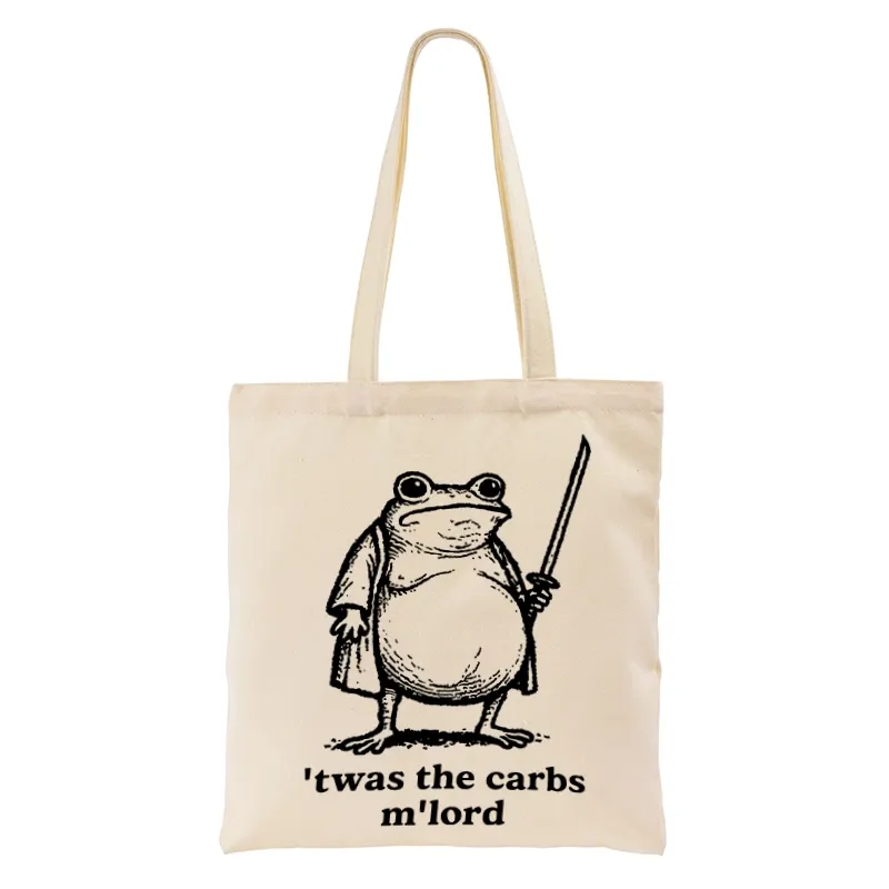 Tokyo-Tiger Funny Fat Samurai Frog Tote Bag