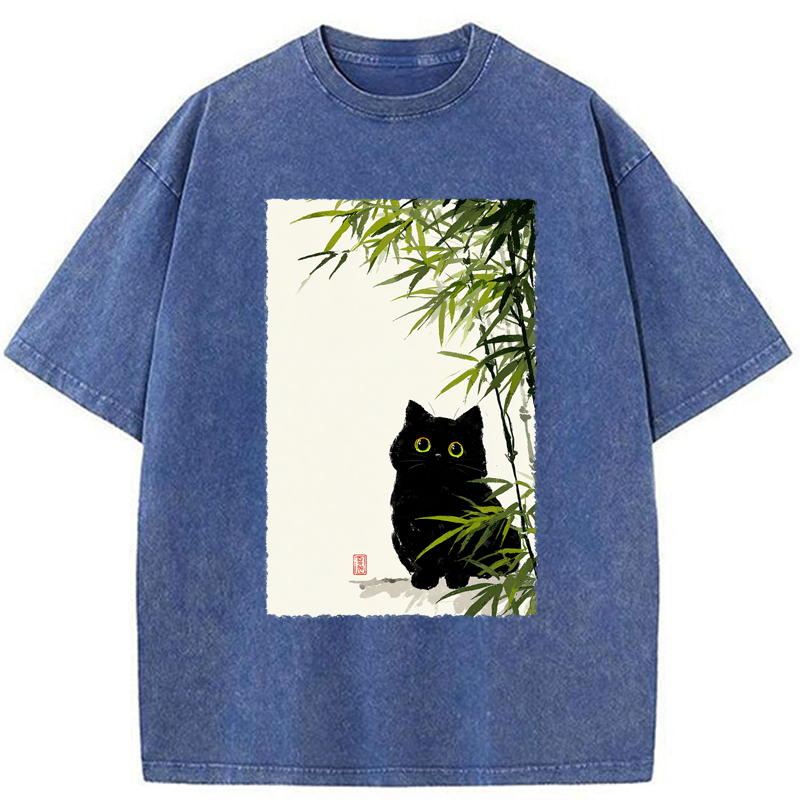 Tokyo-Tiger Quiet Observer Washed T-Shirt
