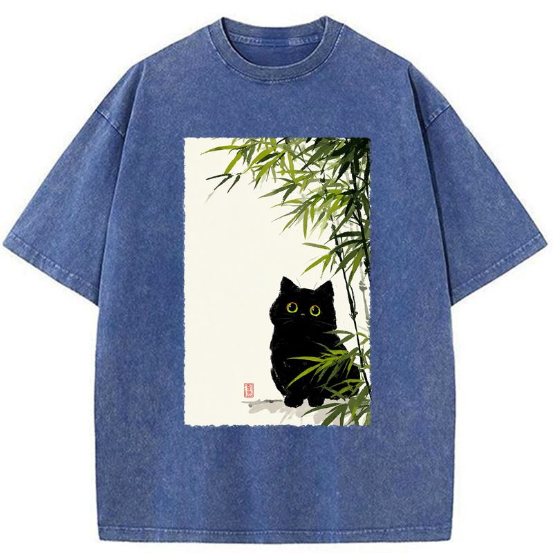 Tokyo-Tiger Quiet Observer Washed T-Shirt