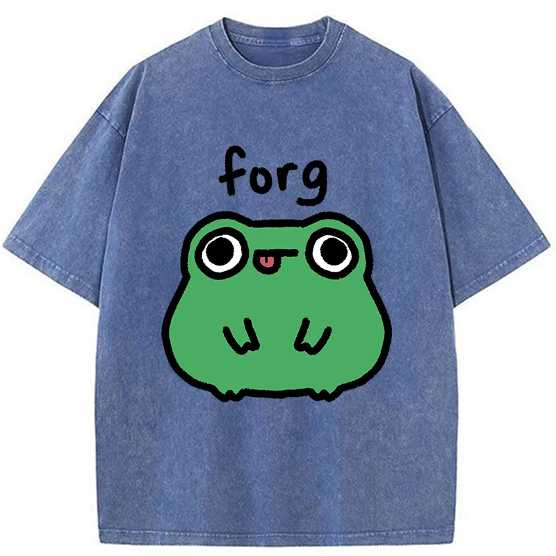 Tokyo-Tiger Stupid Frog Meme Washed T-Shirt