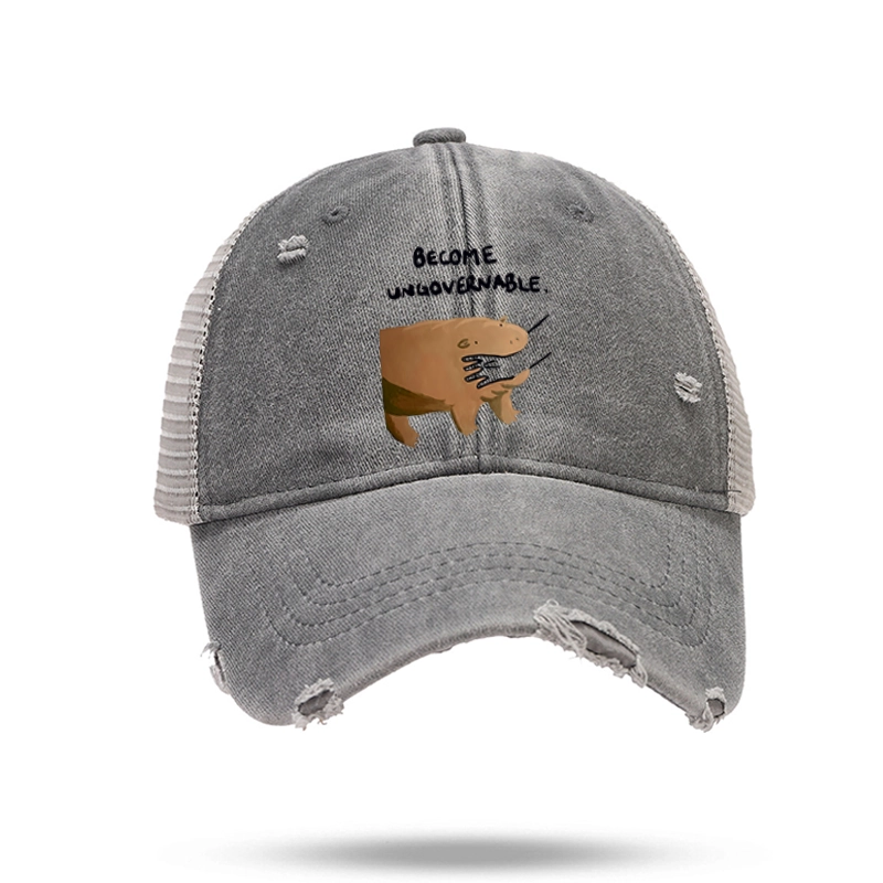 Tokyo-Tiger Moo Deng Bites Someone's Arm Trucker Cap