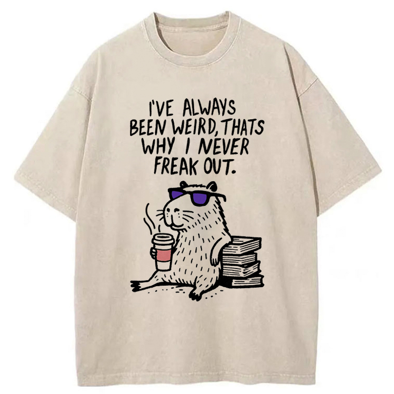 Tokyo-Tiger Born Weird, Stay Chill Washed T-Shirt