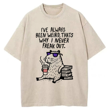 Tokyo-Tiger Born Weird, Stay Chill Washed T-Shirt