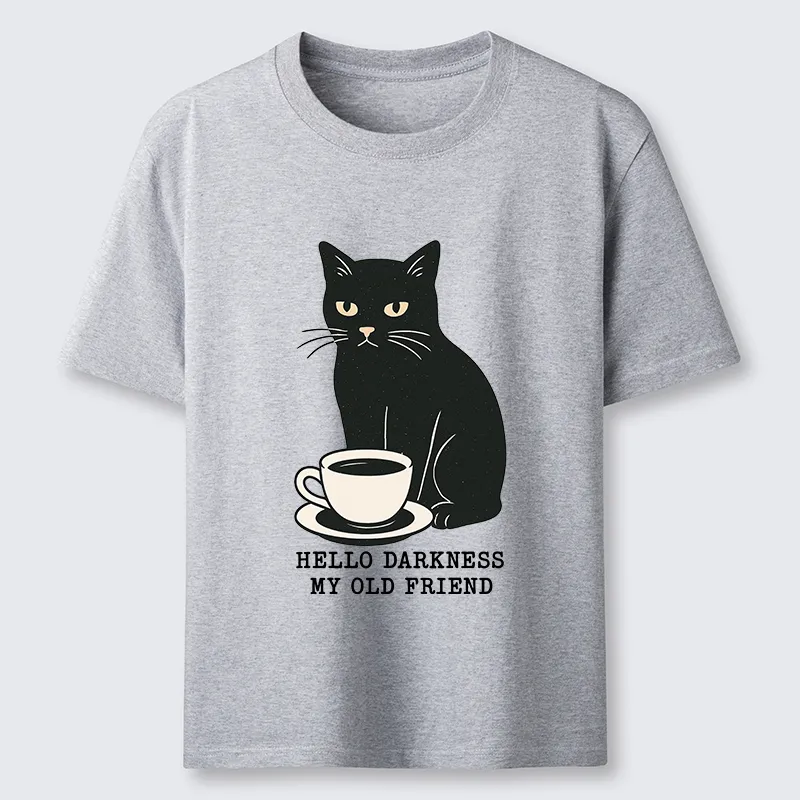 Tokyo-Tiger Black Cat Drinking Coffee Classic T-Shirt