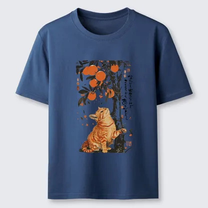 Tokyo-Tiger Orange Cat Wants To Eat Oranges Classic T-Shirt