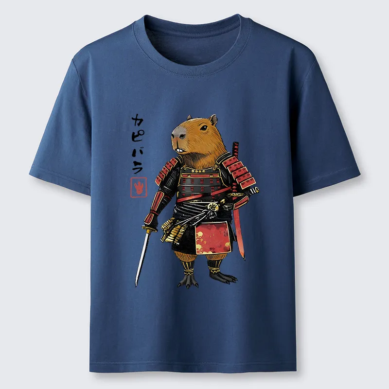 Tokyo-Tiger Capybara Samurai Wearing Armor Classic T-Shirt