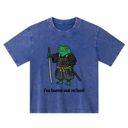 Tokyo-Tiger Tired Frog Kids Washed T-Shirt