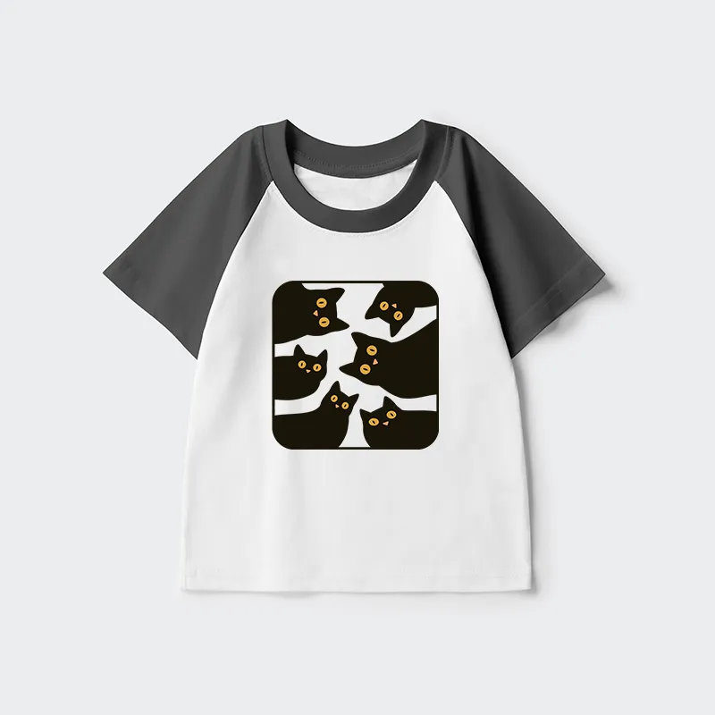 Tokyo-Tiger Cats Are Watching You Kids Raglan T-shirt