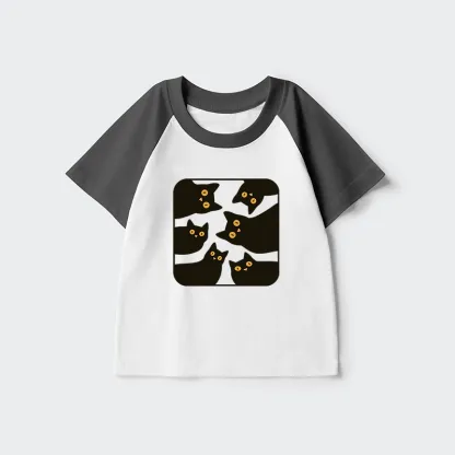 Tokyo-Tiger Cats Are Watching You Kids Raglan T-shirt