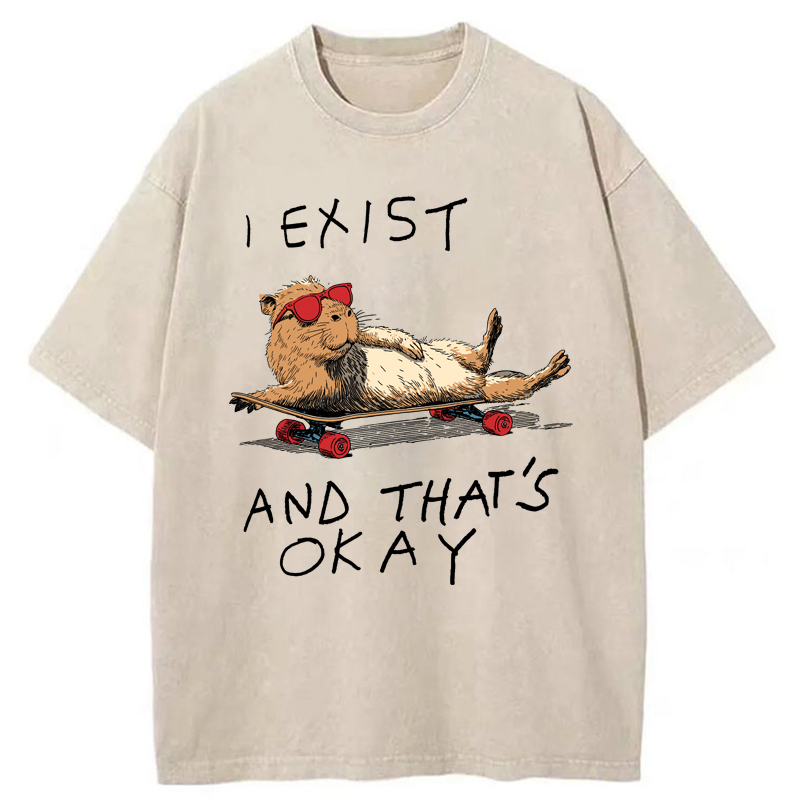Tokyo-Tiger Existentially Chill Washed T-Shirt