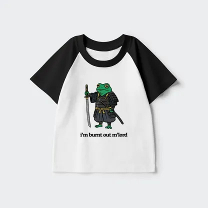 Tokyo-Tiger Tired Frog Kids Raglan T-shirt