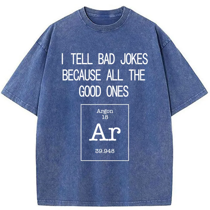 Tokyo-Tiger All The Good Jokes Are Argon Washed T-Shirt