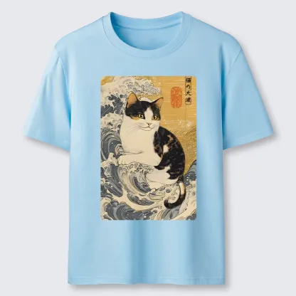 Tokyo-Tiger Surfing Cat Classic T-Shirt