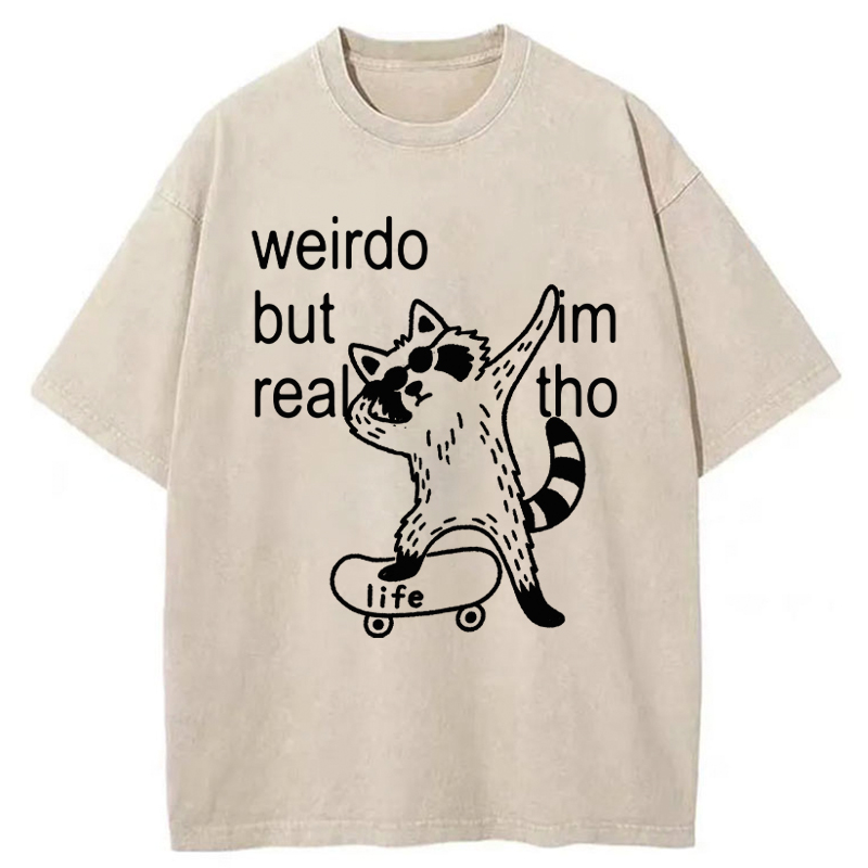 Tokyo-Tiger Weirdo But Real Washed T-Shirt