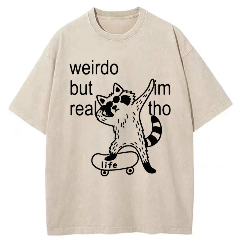 Tokyo-Tiger Weirdo But Real Washed T-Shirt