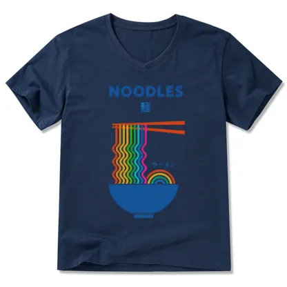 Tokyo-Tiger Rainbow Ramen V-Neck Classic T-Shirt