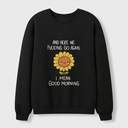 Tokyo-Tiger Here We Go Again Waffle Sweatshirt