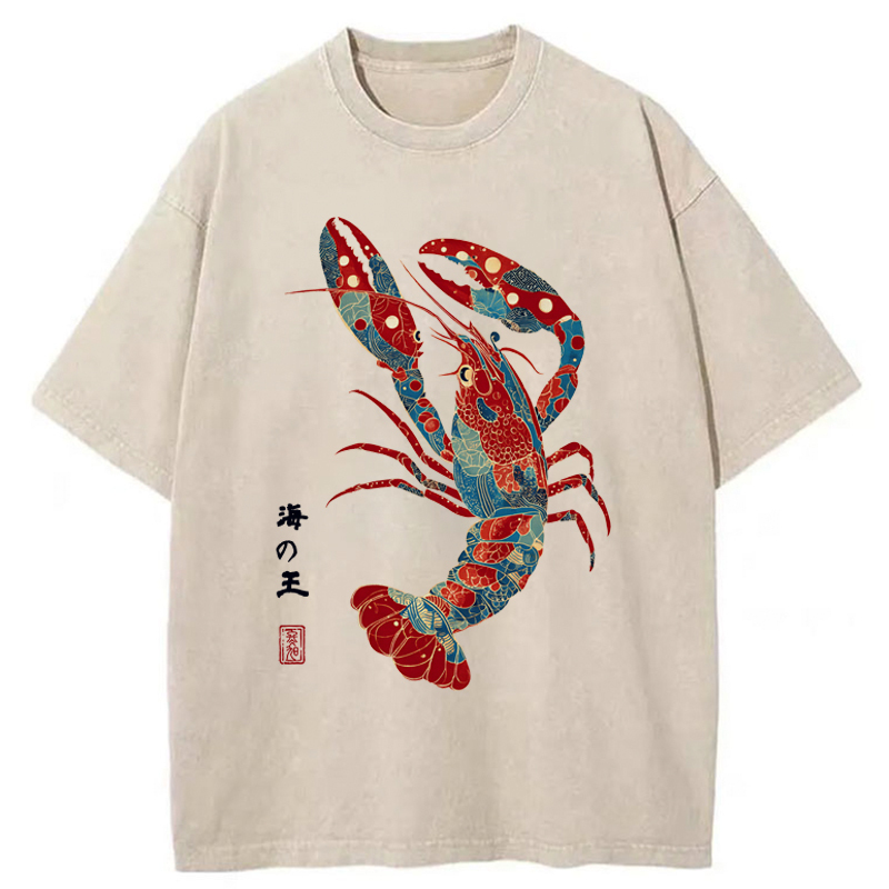 Tokyo-Tiger King Of The Sea Washed T-Shirt