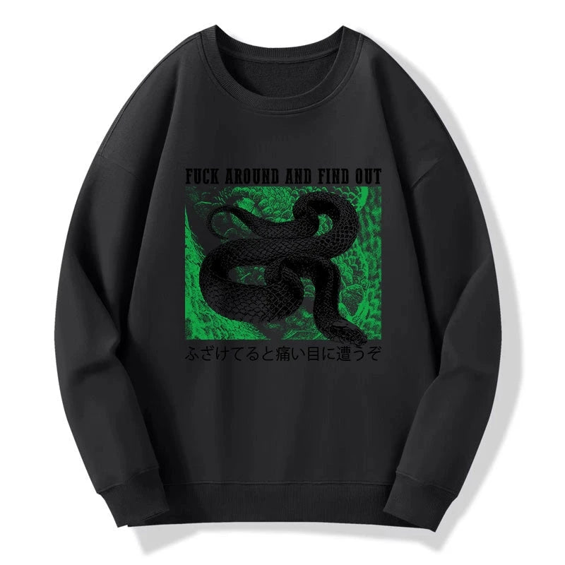 Tokyo-Tiger Cold And Heartless Snake Sweatshirt