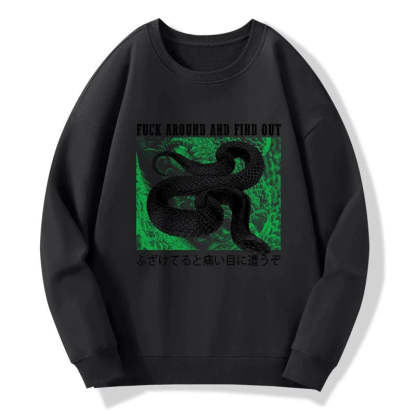 Tokyo-Tiger Cold And Heartless Snake Sweatshirt
