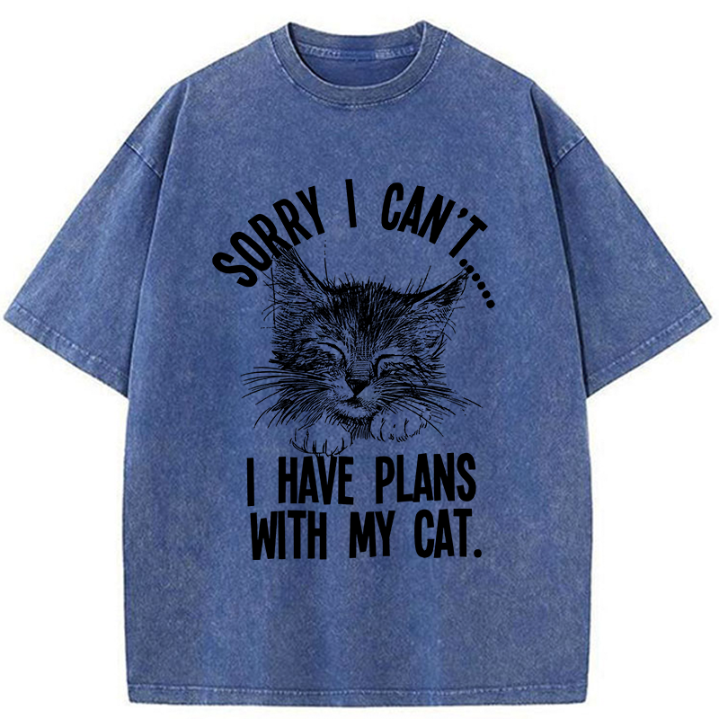 Tokyo-Tiger I Have An Agreement With My Cat Washed T-Shirt