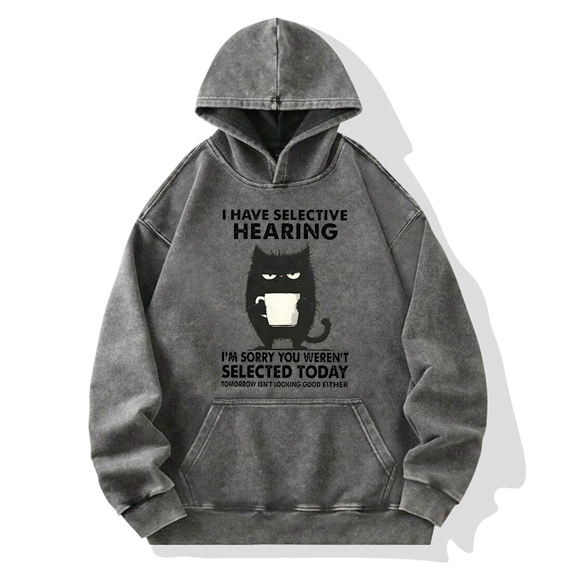 Tokyo-Tiger Selective Hearing Washed Hoodie