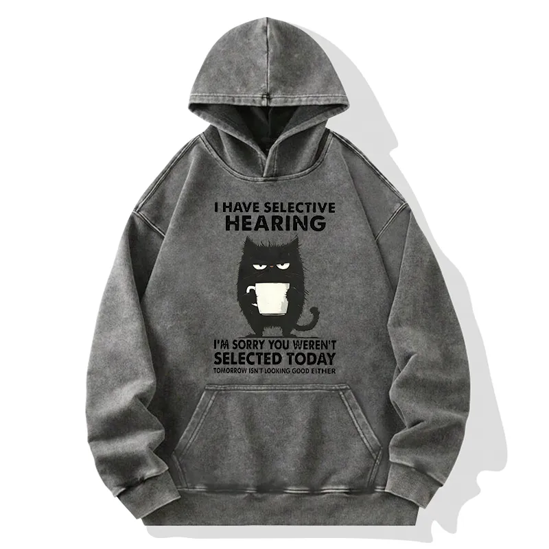 Tokyo-Tiger Selective Hearing Washed Hoodie