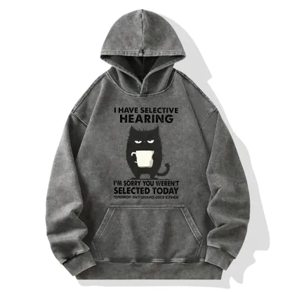 Tokyo-Tiger Selective Hearing Washed Hoodie