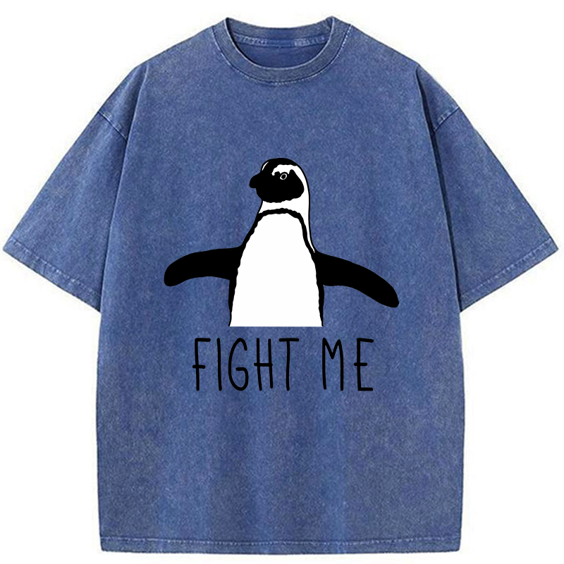 Tokyo-Tiger Fighting Penguins Washed T-Shirt