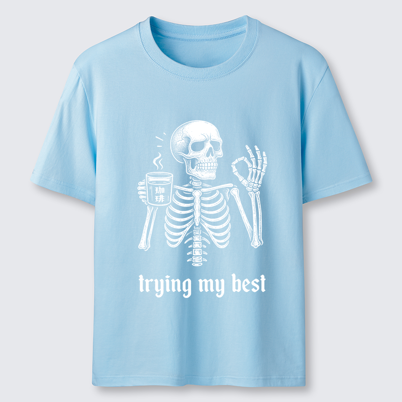 Tokyo-Tiger Skull Trying His Best Classic T-Shirt