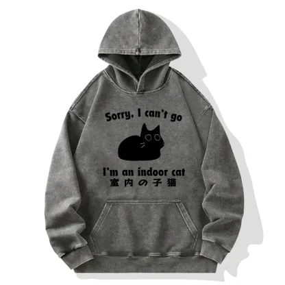 Tokyo-Tiger Indoor Kitten Washed Hoodie