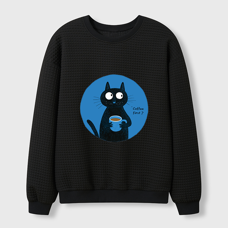 Tokyo-Tiger Coffee First Waffle Sweatshirt