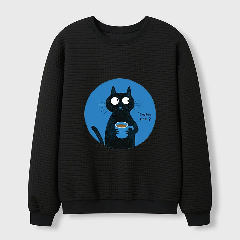 Tokyo-Tiger Coffee First Waffle Sweatshirt