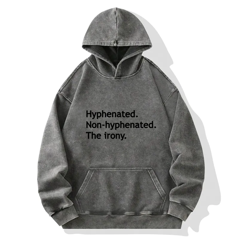 Tokyo-Tiger Hyphenated Funny Washed Hoodie