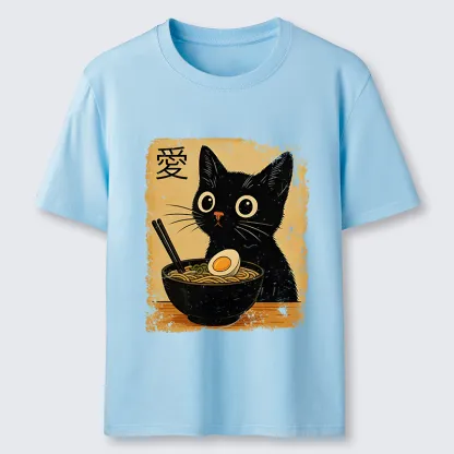 Tokyo-Tiger The Black Cat Ate Ramen Classic T-Shirt