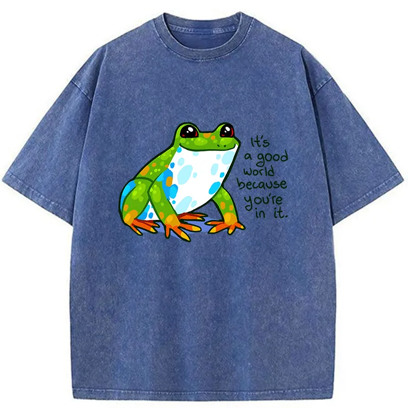 Tokyo-Tiger Smiling Frog Washed T-Shirt