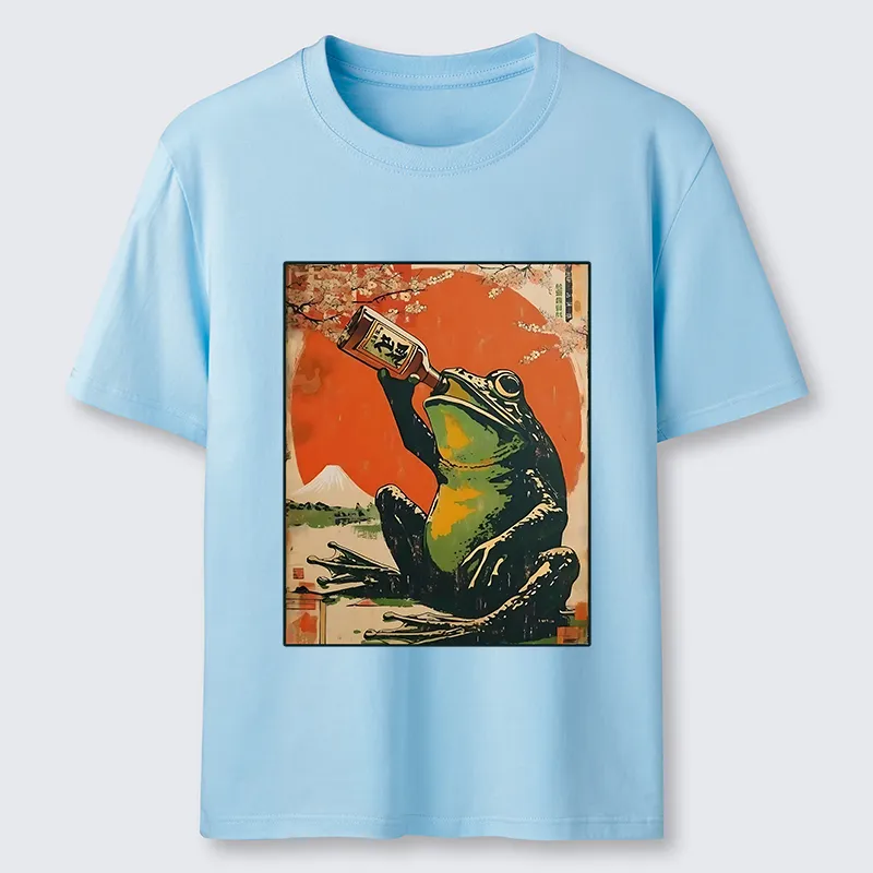 Tokyo-Tiger Frog Drinking Beer Classic T-Shirt