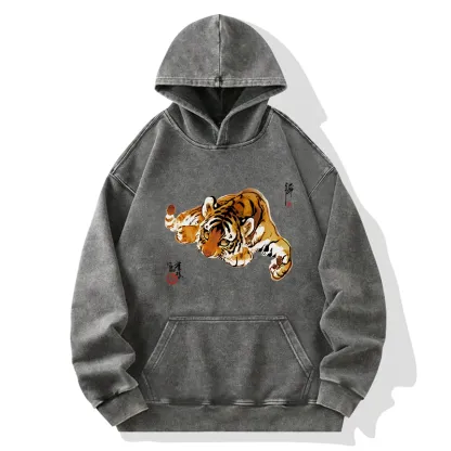 Tokyo-Tiger Tiger Cub Washed Hoodie