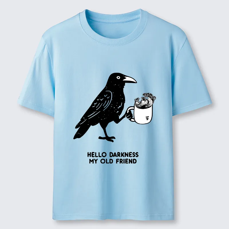 Tokyo-Tiger Crow Drinking Black Coffee Funny Classic T-Shirt