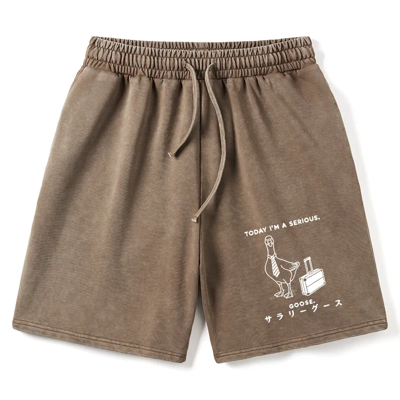 Tokyo-Tiger Hard Working Goose Washed Shorts