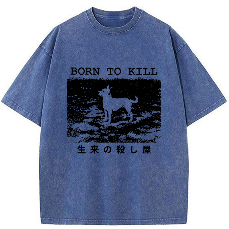 Tokyo-Tiger Chihuahuas Are Natural Killers Washed T-Shirt