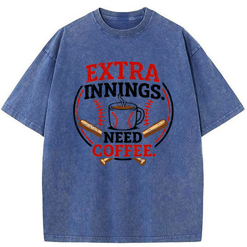 Tokyo-Tiger Extra Innings, Need Coffee Washed T-Shirt