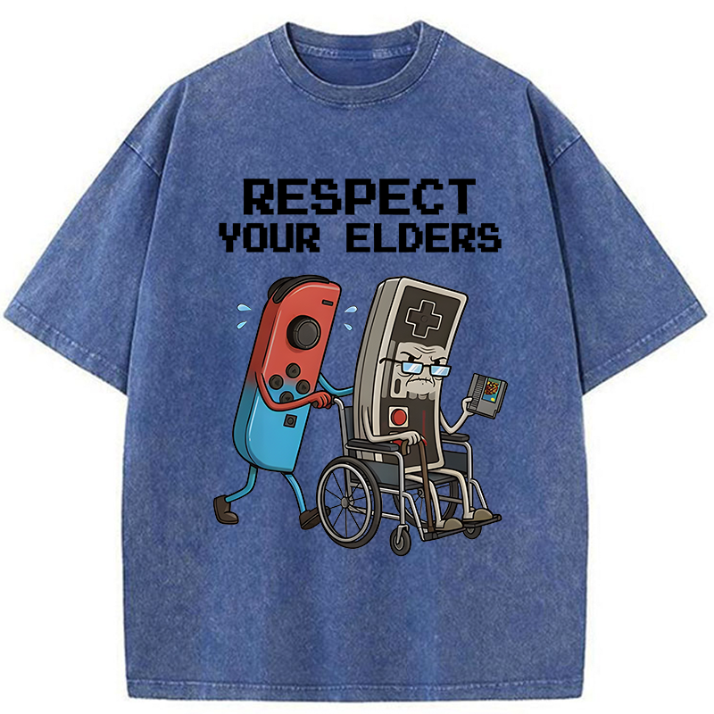 Tokyo-Tiger Respect Your Elders Washed T-Shirt
