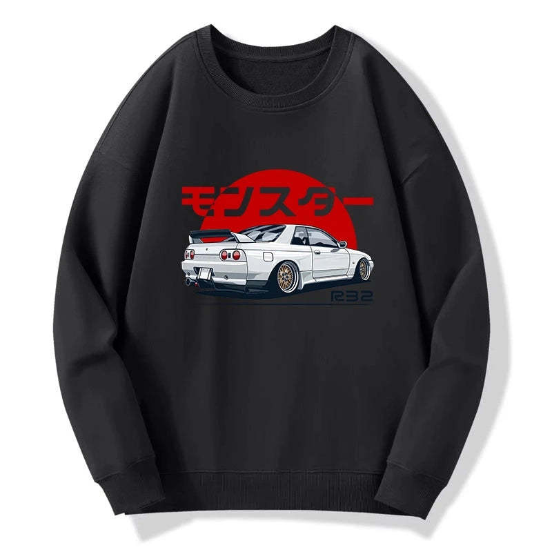 Tokyo-Tiger Monster. Skyline R32 GTR Sweatshirt