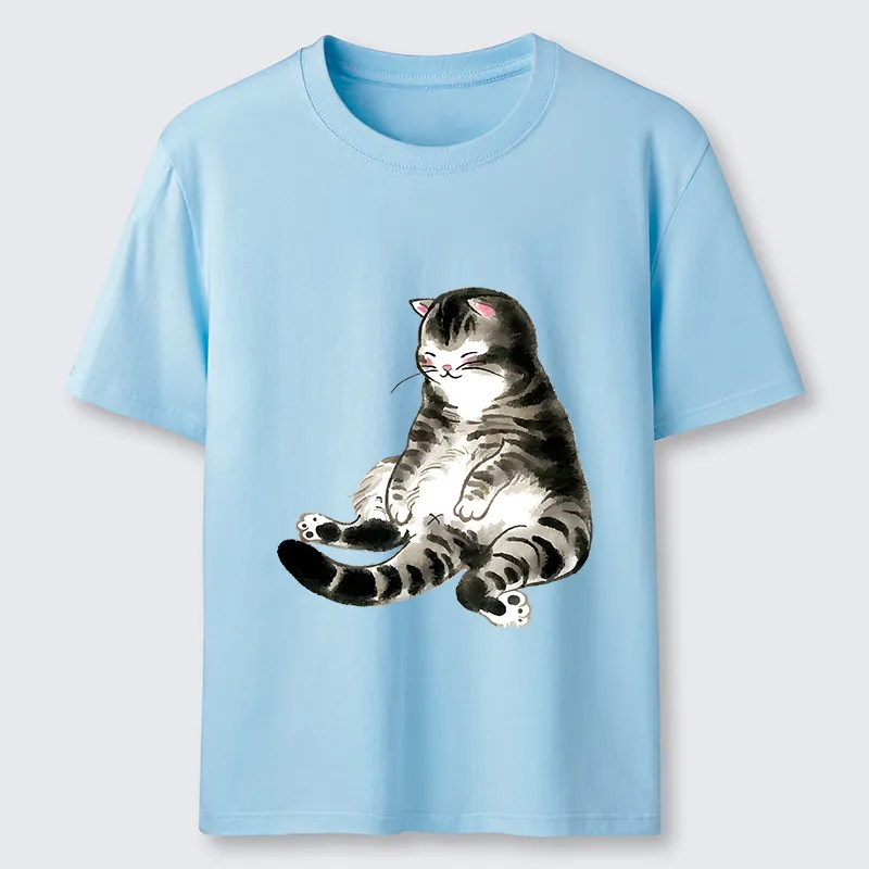 Tokyo-Tiger Ink Painting Cute Cat Classic T-Shirt